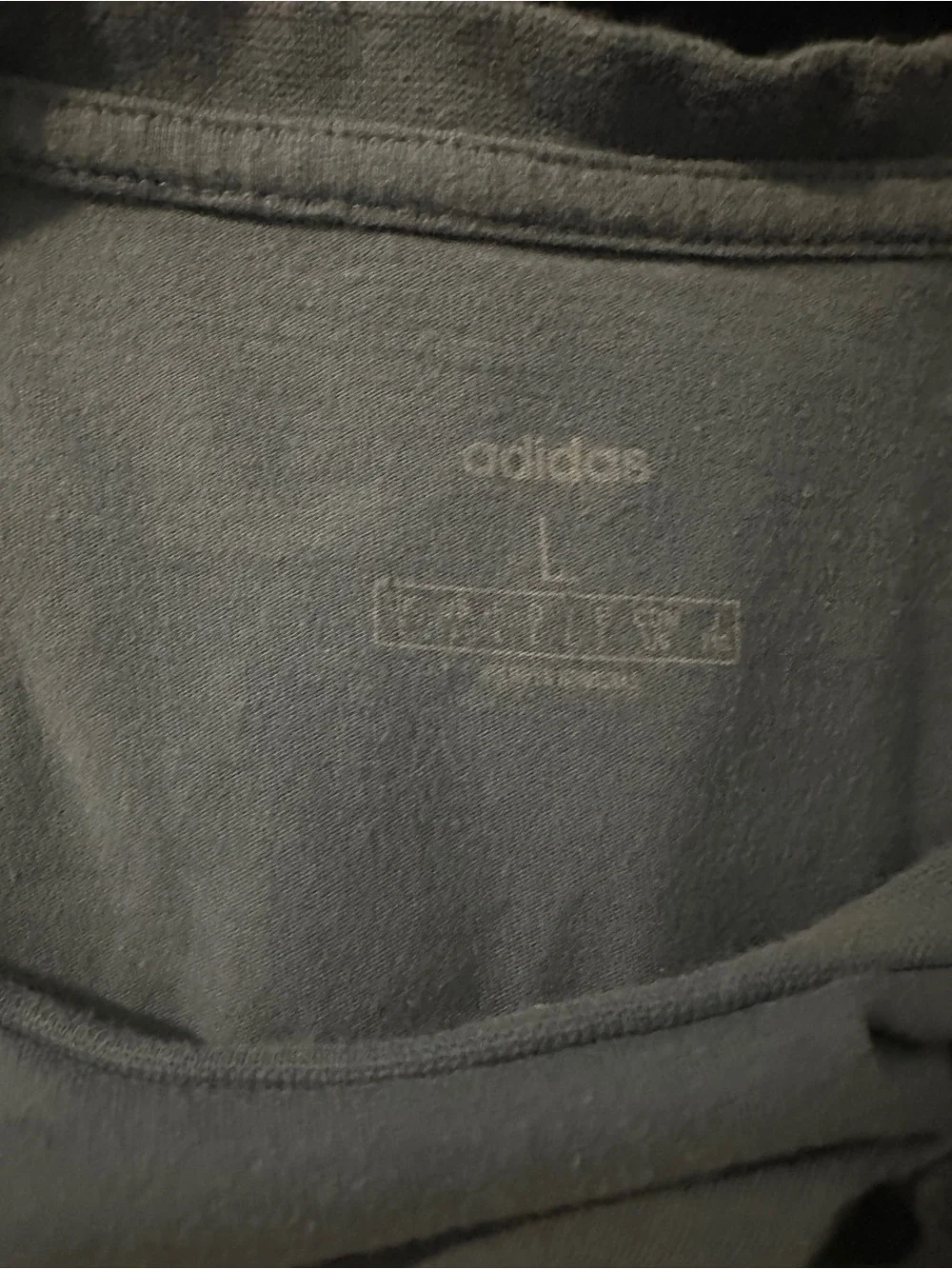 adidas Navy Blue Logo Crew Neck T-Shirt